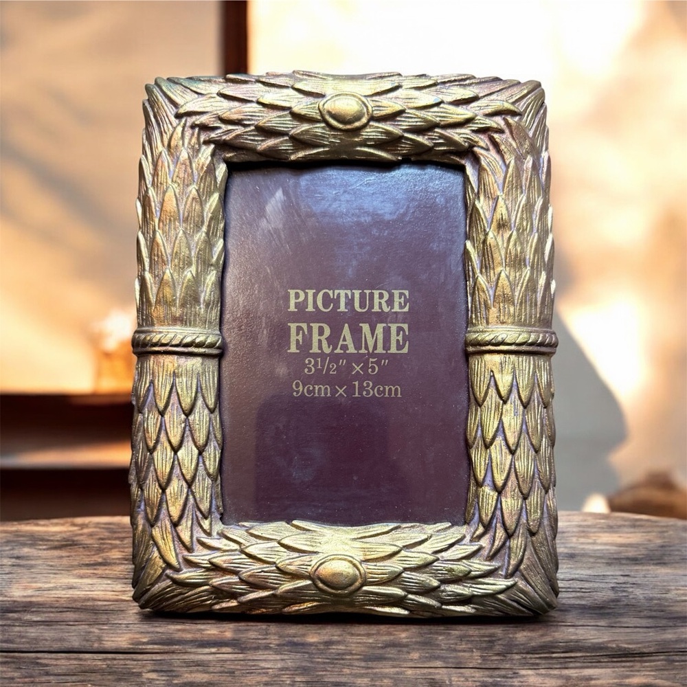 Gold Tone Decorative Picture Frame Decor